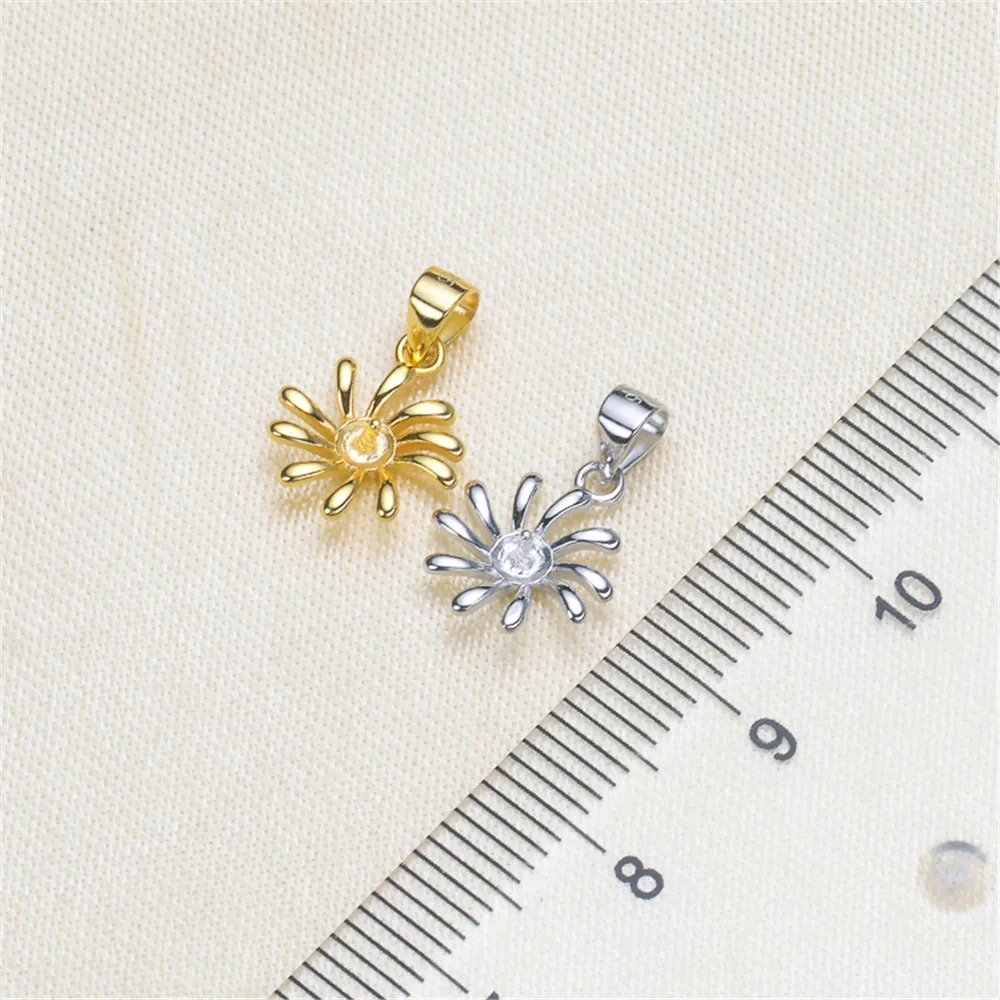 Golden/Silvery Pearl Pendant Accessories DIY Jewelry S925 Sterling Silver Pendant Jewelry Making For Women Vintage Fashion 
Golden/Silvery Pearl Pendant Accessories DIY Jewelry S925 Sterling Silver Pendant Jewelry Making For Women Vintage Fashion