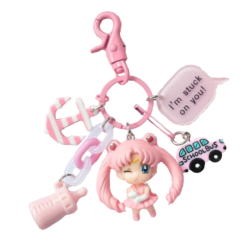 Sailor Moon Keychain Anime Kids Toy Kawaii Anime Decor Bling Pendant Bag Hangings Collections With Bell Tassel Model Dolls Gifts
Sailor Moon Keychain Anime Kids Toy Kawaii Anime Decor Bling Pendant Bag Hangings Collections With Bell Tassel Model Dolls Gifts