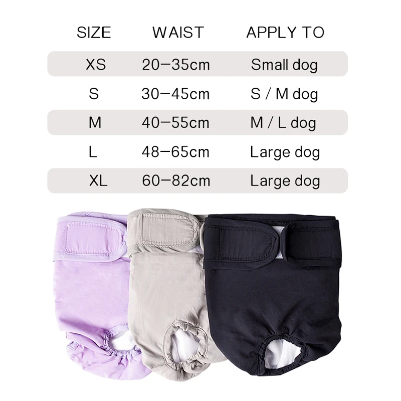 Pet Physiological Pants for Small Large Dog Puppy Washable Durable Doggie Diaper Soft Leak-proof Pant Short Diaper Pet Underwear
Pet Physiological Pants for Small Large Dog Puppy Washable Durable Doggie Diaper Soft Leak-proof Pant Short Diaper Pet Underwear
