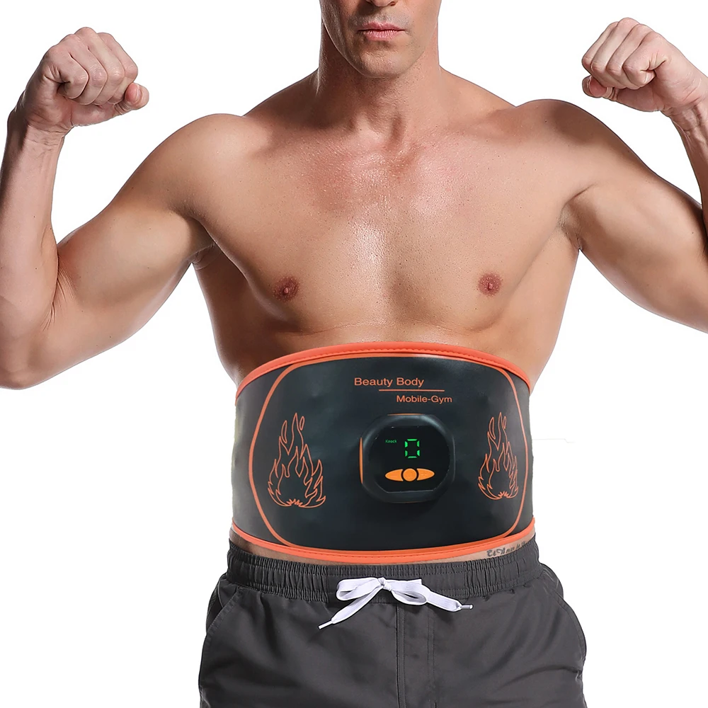 

EMS для похудения живота электронные ABS мышечный стимулятор мышц талии тренер потери Вес жира тела массажный регулируемый пояс из искусствен...