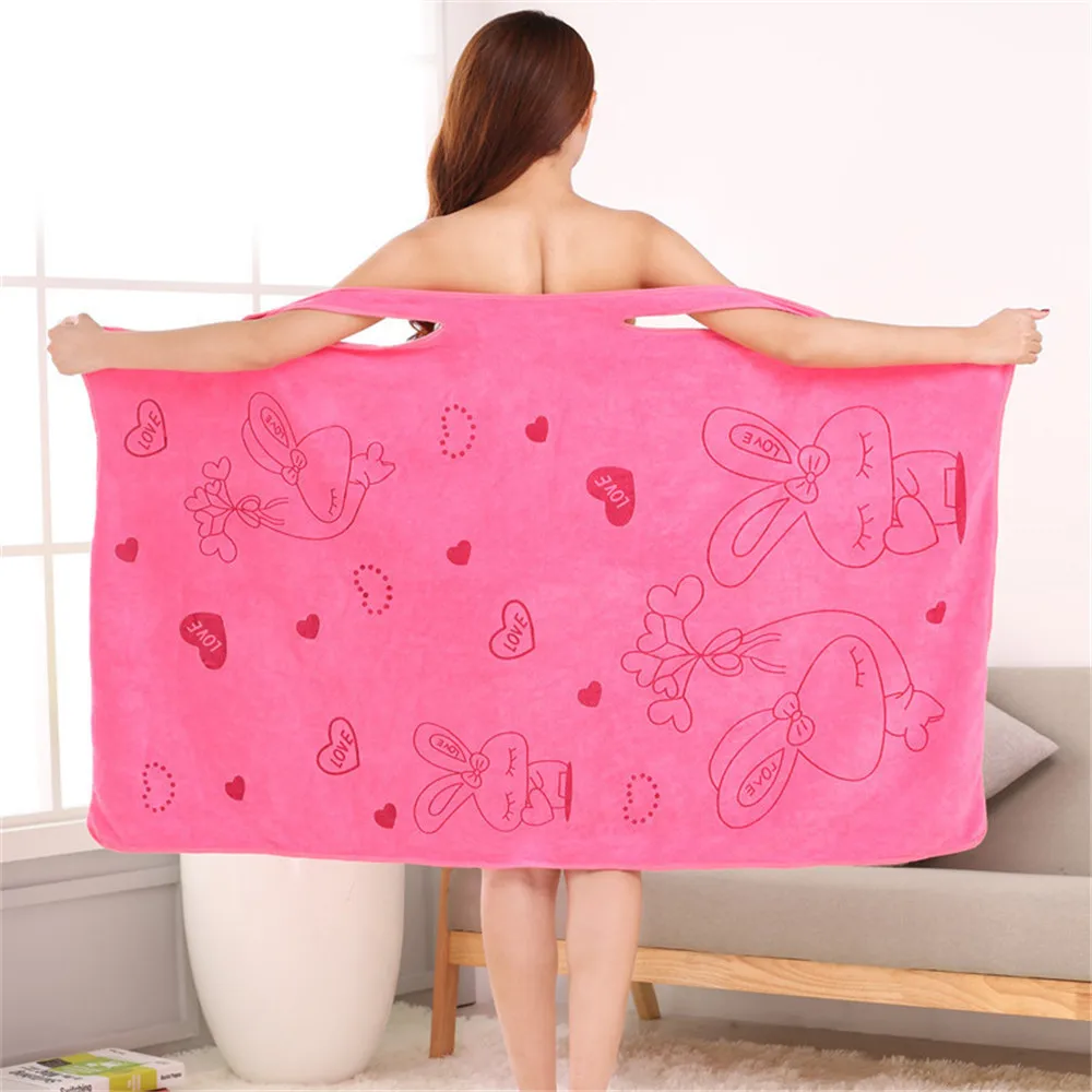 Women Fast Drying Rabbit Wearable Bath Towel Shower SPA Wrap Body Beach Bathroom Bathrobe
Women Fast Drying Rabbit Wearable Bath Towel Shower SPA Wrap Body Beach Bathroom Bathrobe