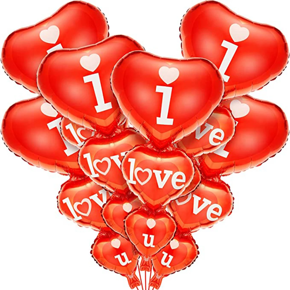Amawill, 6 шт., i Love U, красное сердце, фольга, шары, украшения на День святого Валентина, свадебный душ, свадьба, день рождения, вечеринка, Декор
Amawill, 6 шт., i Love U, красное сердце, фольга, шары, украшения на День святого Валентина, свадебный душ, свадьба, день рождения, вечеринка, Декор