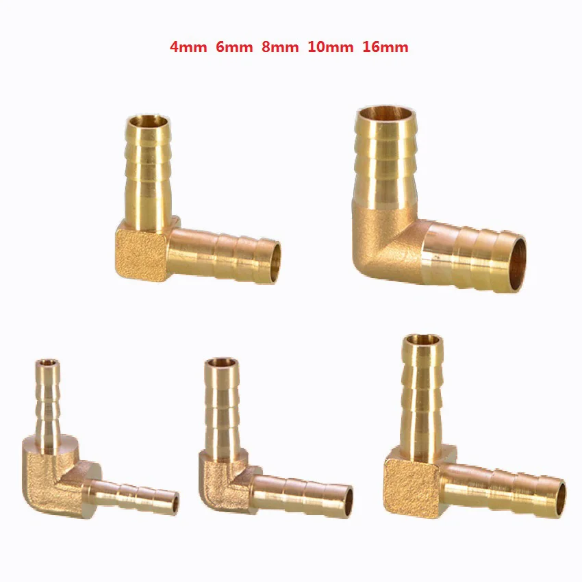 90 Elbow Brass Barbed Hose Splitter Connector Fuel Pipe Gas Tubing Joiner 4/6/8/10/16mm Pipe Fitting Connector Adapter
90 Elbow Brass Barbed Hose Splitter Connector Fuel Pipe Gas Tubing Joiner 4/6/8/10/16mm Pipe Fitting Connector Adapter