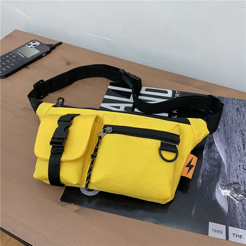 Unisex Chest Bag Belt Leisure Fanny Pack Women's Waist Bag Female Large Capacity Pack men Canvas Material Hip Hop Package
Unisex Chest Bag Belt Leisure Fanny Pack Women's Waist Bag Female Large Capacity Pack men Canvas Material Hip Hop Package