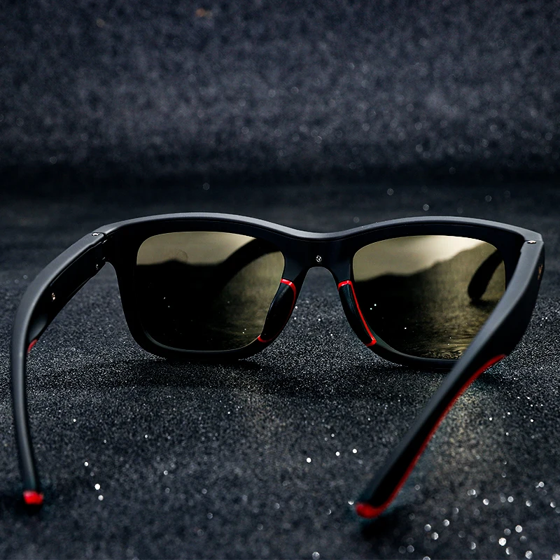 

Солнечные очки Wellermoz G1 для мужчин и женщин, поляризационные солнцезащитные аксессуары в квадратной черной оправе, для рыбалки, велоспорта, в...