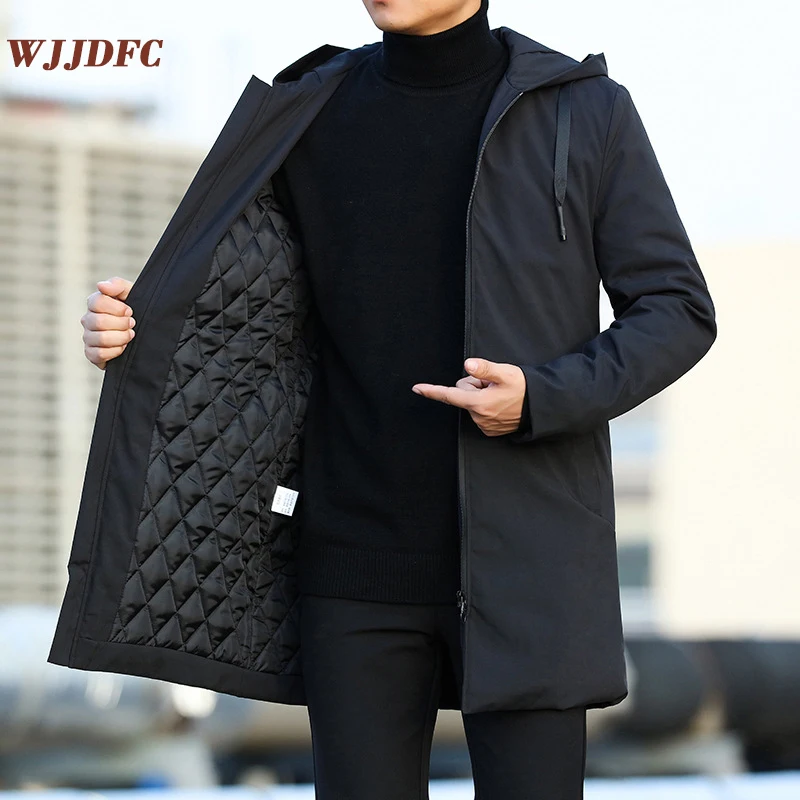 WJJDFC Men Jackets Autumn Winter Trench Coat Men Casual Thicken Warm Hooded Jacket Male Windbreaker Outerwear Ropa para hombre
WJJDFC Men Jackets Autumn Winter Trench Coat Men Casual Thicken Warm Hooded Jacket Male Windbreaker Outerwear Ropa para hombre