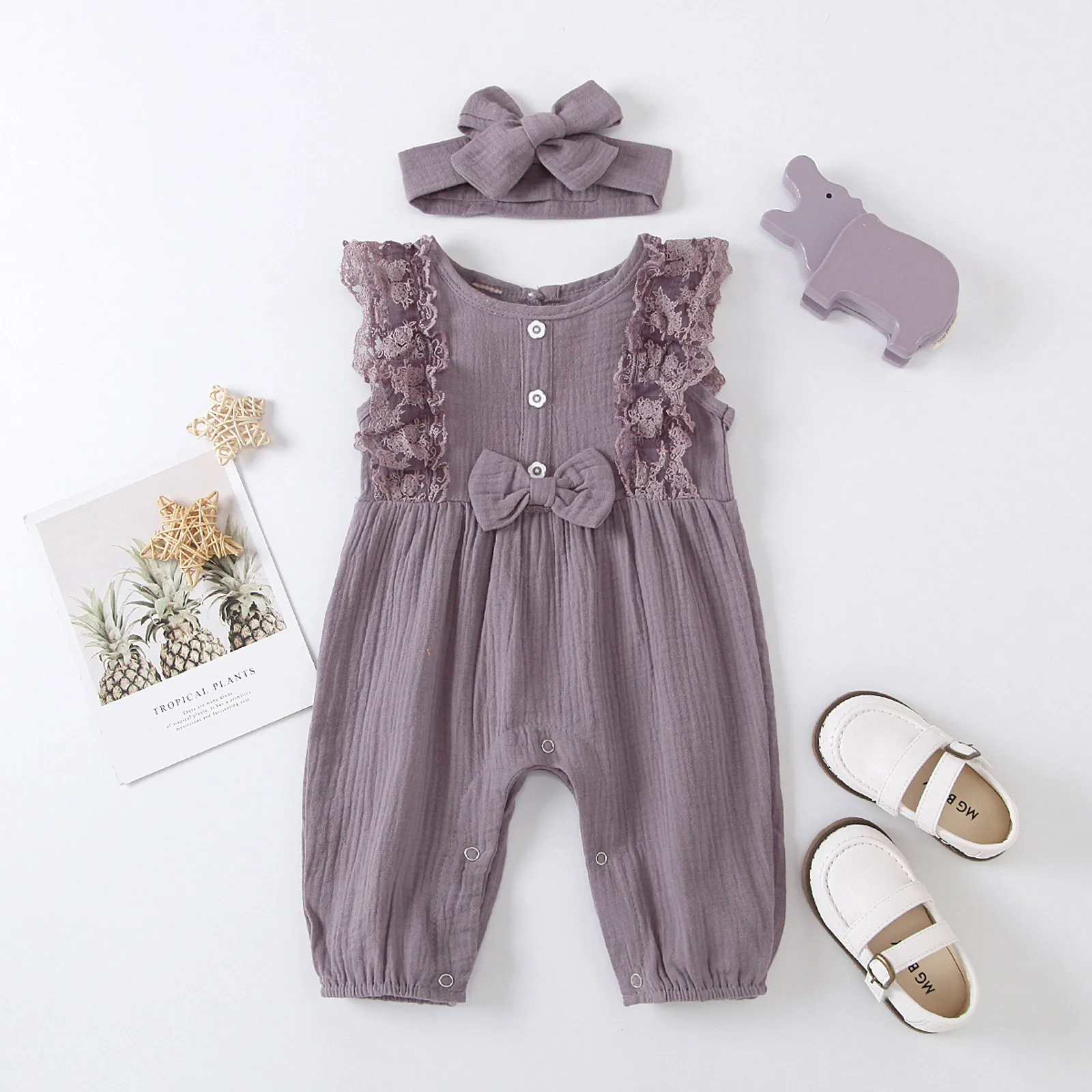Spring Summer Newborn Baby Girl Romper Sleeveless Jumpsuit For Infant Clothing Lace Folds Sleeve Cotton Linen Baby Girl Clothes
Spring Summer Newborn Baby Girl Romper Sleeveless Jumpsuit For Infant Clothing Lace Folds Sleeve Cotton Linen Baby Girl Clothes