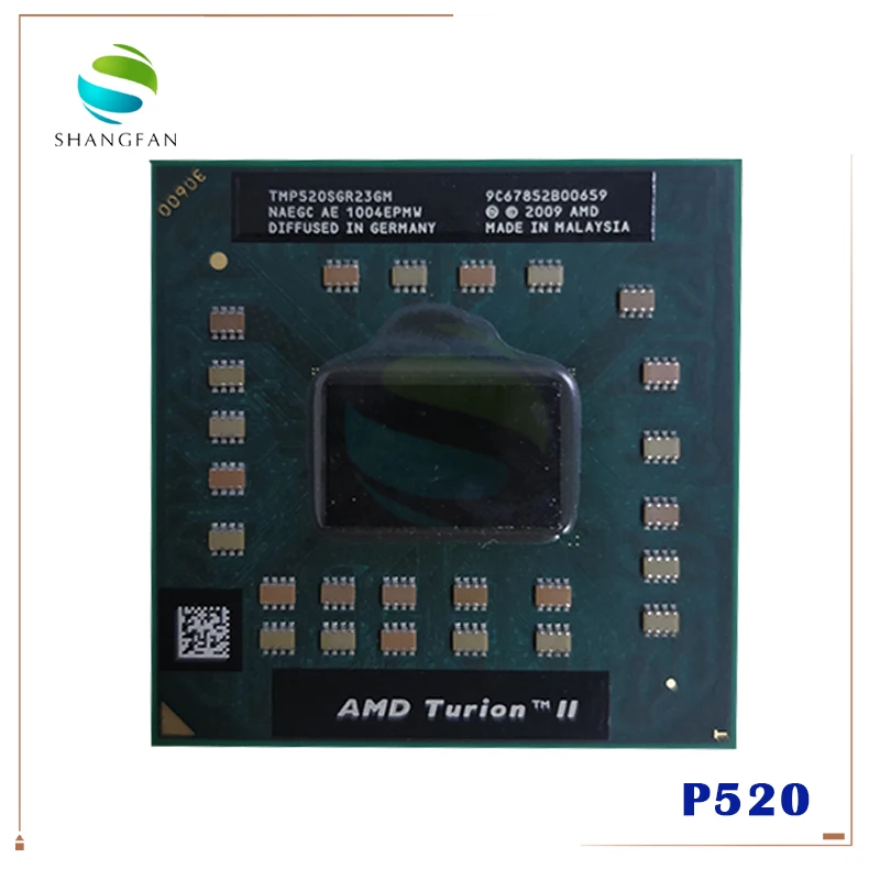 AMD Turion II Dual-Core Mobile P520 - TMP520SGR23GM 2.3Ghz notebook CPU processors Socket S1
AMD Turion II Dual-Core Mobile P520 - TMP520SGR23GM 2.3Ghz notebook CPU processors Socket S1