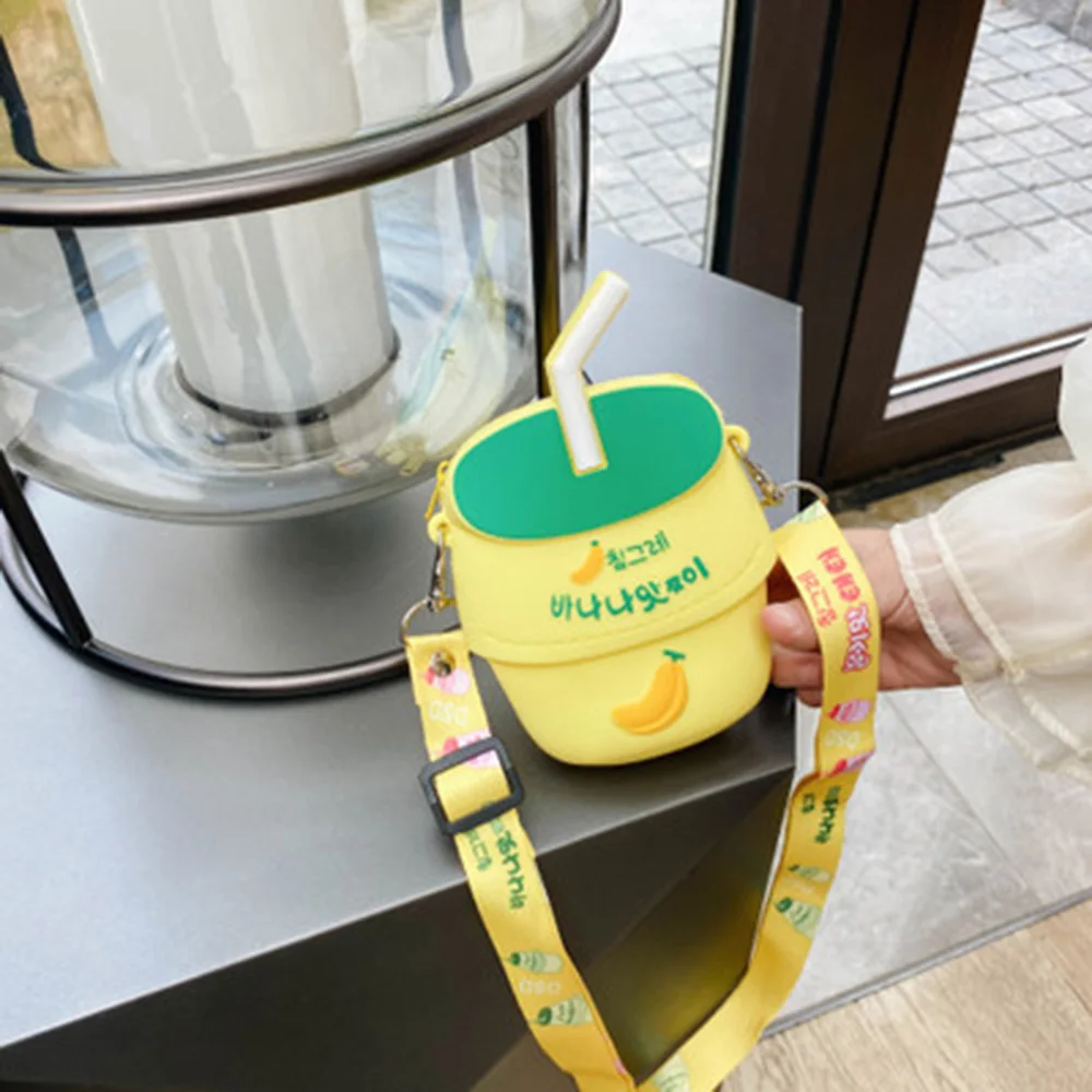 Cartoon Fruit Juice Pattern Kids Bag Cute Silicone Waterproof Children Coin Purse Bag Lovely Sweet Heart Shoulder Diagonal Bag
Cartoon Fruit Juice Pattern Kids Bag Cute Silicone Waterproof Children Coin Purse Bag Lovely Sweet Heart Shoulder Diagonal Bag
