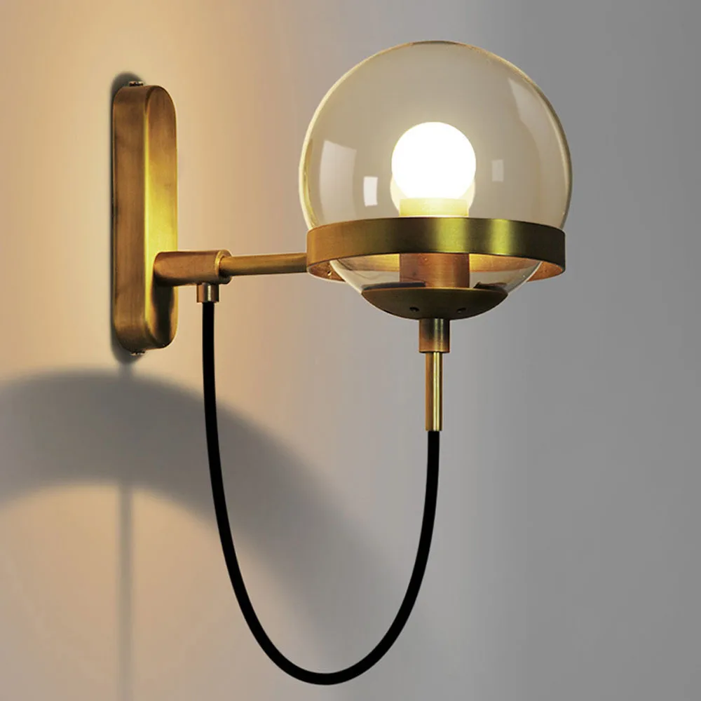 Loft LED Wall Light Indoor Decoration Bedroom round ball Wall lamps E27 110-220V Modern Home Lighting Bath Corridor
Loft LED Wall Light Indoor Decoration Bedroom round ball Wall lamps E27 110-220V Modern Home Lighting Bath Corridor