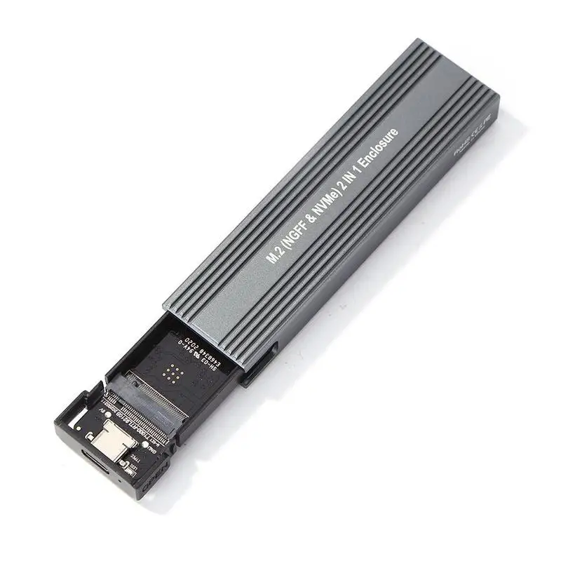 Футляр NVME M2 SSD SATA на USB Type C 3 1 внешний корпус для жёсткого диска M/B PCIE NGFF 10 Гбит/с