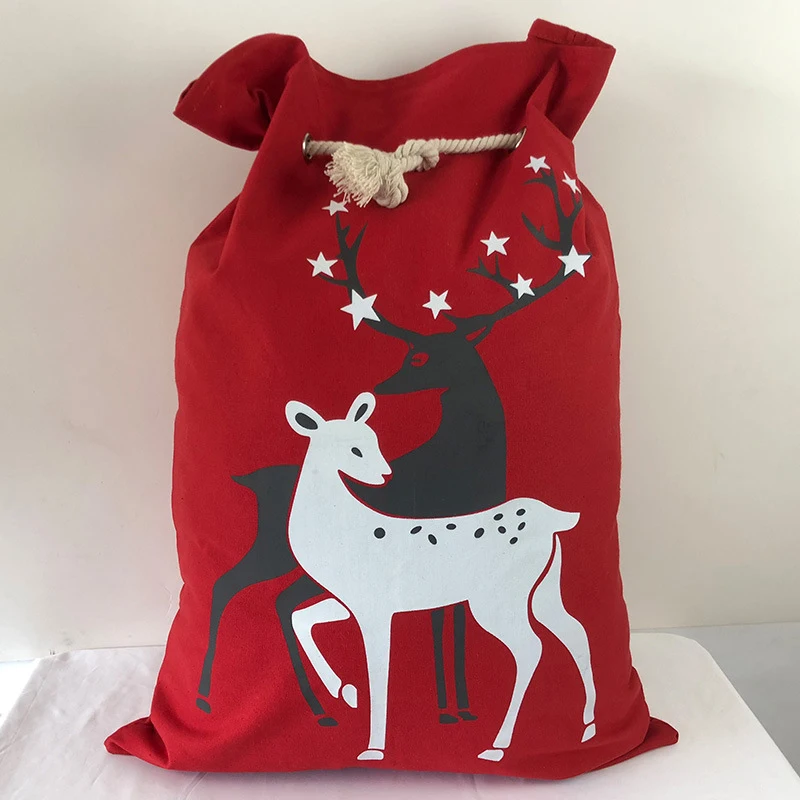 Large Canvas Bag Christmas Decoration Linen Stocking Reindeer Embroidery Children's Gift Bag Candy Storage Bag Home Decor Xmas
Large Canvas Bag Christmas Decoration Linen Stocking Reindeer Embroidery Children's Gift Bag Candy Storage Bag Home Decor Xmas