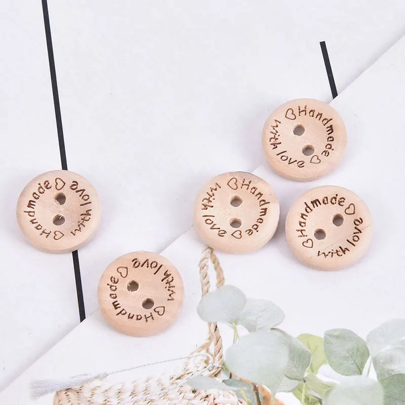 50PCS/lot Natural Color Wooden Buttons Handmade Love Letter Wood Button Craft DIY Baby Apparel Accessories
50PCS/lot Natural Color Wooden Buttons Handmade Love Letter Wood Button Craft DIY Baby Apparel Accessories