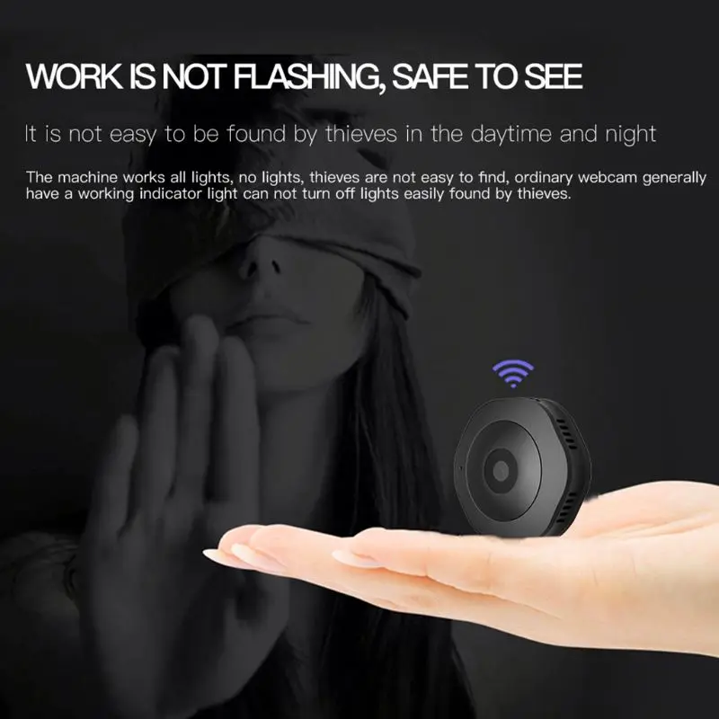 Wireless Mini Camera HD Video 720P Night Vision Monitor Surveillance Recorder Wifi Remote Control Home Security
Wireless Mini Camera HD Video 720P Night Vision Monitor Surveillance Recorder Wifi Remote Control Home Security