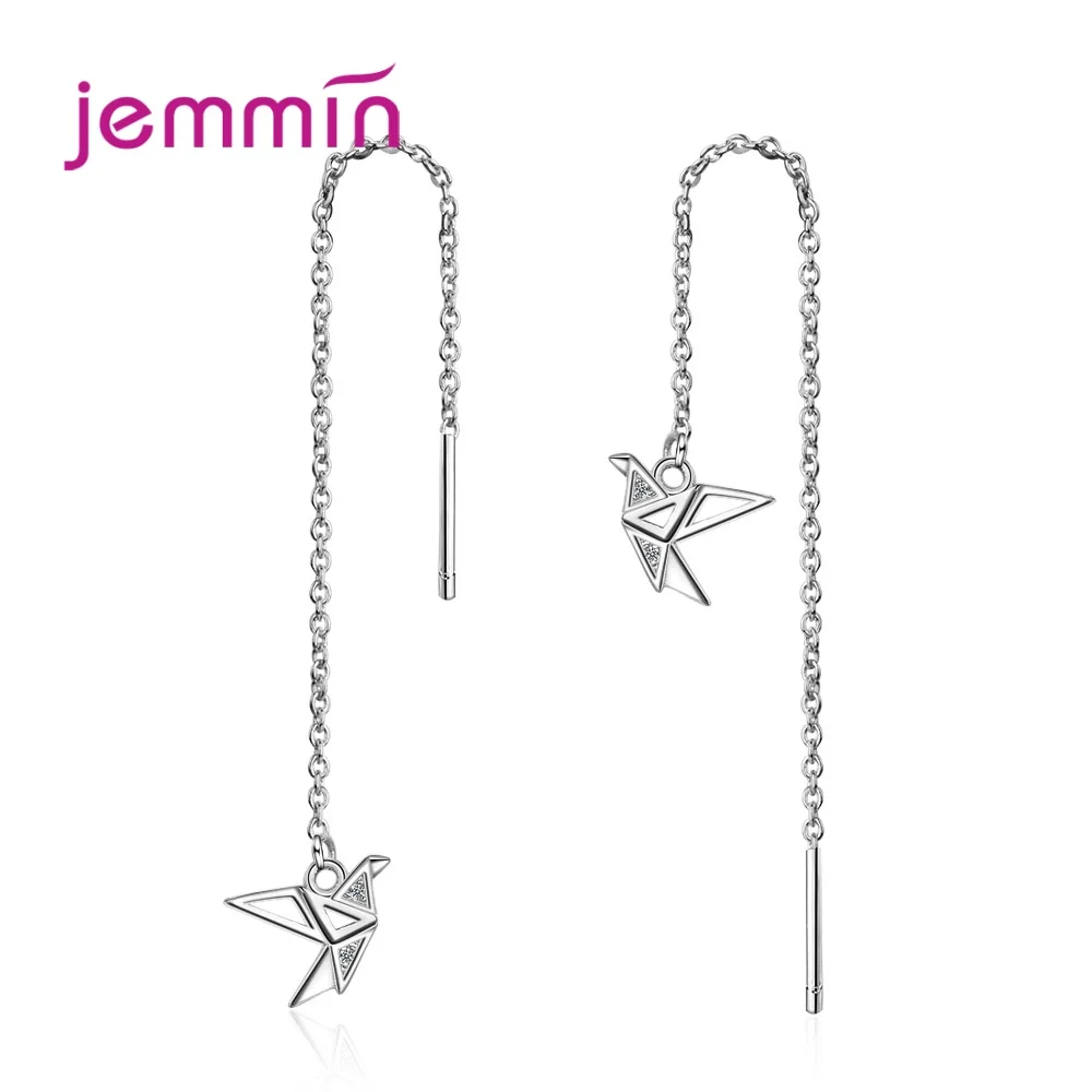 Chic Women Girl Earrings 925 Sterling Silver Cute Flying Bird Long Thread Ear Brincos Pierced Jewelry for Christams Party
Chic Women Girl Earrings 925 Sterling Silver Cute Flying Bird Long Thread Ear Brincos Pierced Jewelry for Christams Party