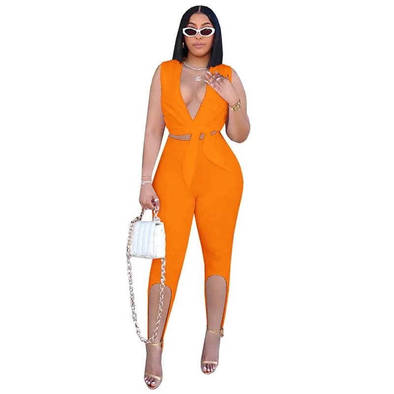Office Lady Two Pieces Sets 2021 Summer Sexy Lace Up Bow V-Neck Sleeveless Tops Chic Women Fashion design Pants Nightclub Suits
Office Lady Two Pieces Sets 2021 Summer Sexy Lace Up Bow V-Neck Sleeveless Tops Chic Women Fashion design Pants Nightclub Suits