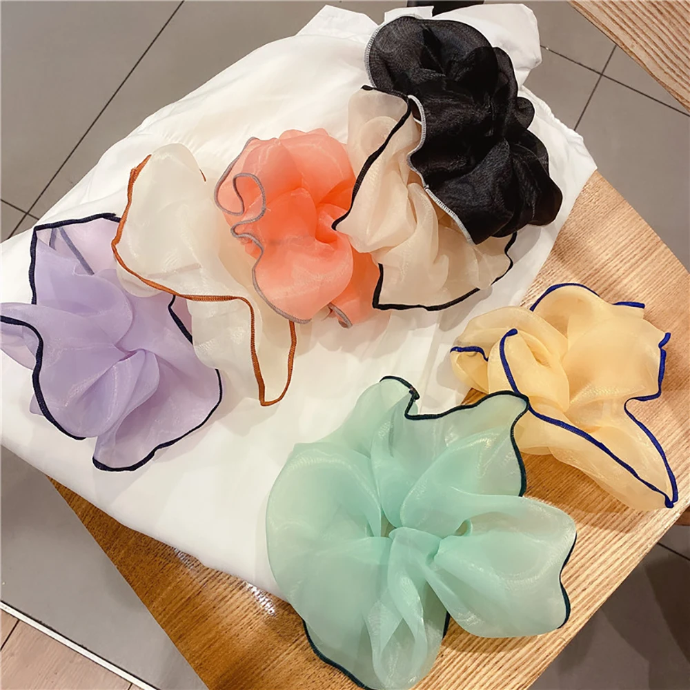 Fashion Contrast Color Mesh Scrunchies Large Hair Rope Trendy Intestine Ring Women Hair Accessories Headwear
Fashion Contrast Color Mesh Scrunchies Large Hair Rope Trendy Intestine Ring Women Hair Accessories Headwear