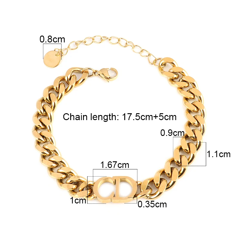 new 2021 Link chain bracelet for women Cuban Link Chain bracelets stainless steel Metal Texture Choker bracelet Party Gift
new 2021 Link chain bracelet for women Cuban Link Chain bracelets stainless steel Metal Texture Choker bracelet Party Gift