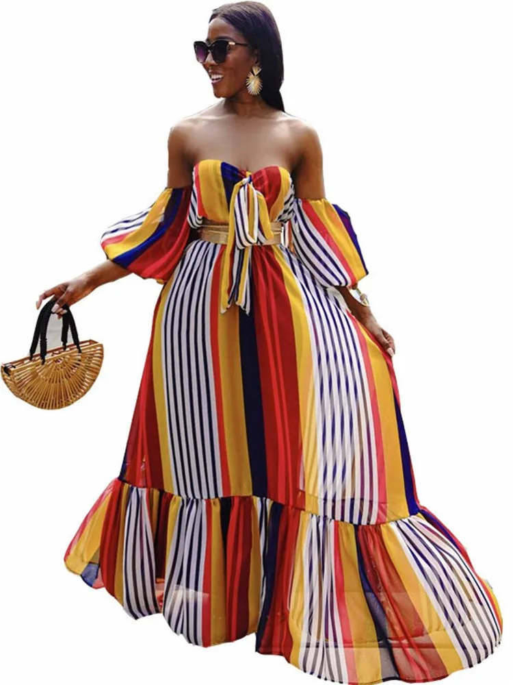 S-3XL Sexy Breast-Wrapped Dress Plus Size Women's Short-Sleeved Stitching Folds Fashion Striped Print Open Back Long Skirt 2021
S-3XL Sexy Breast-Wrapped Dress Plus Size Women's Short-Sleeved Stitching Folds Fashion Striped Print Open Back Long Skirt 2021