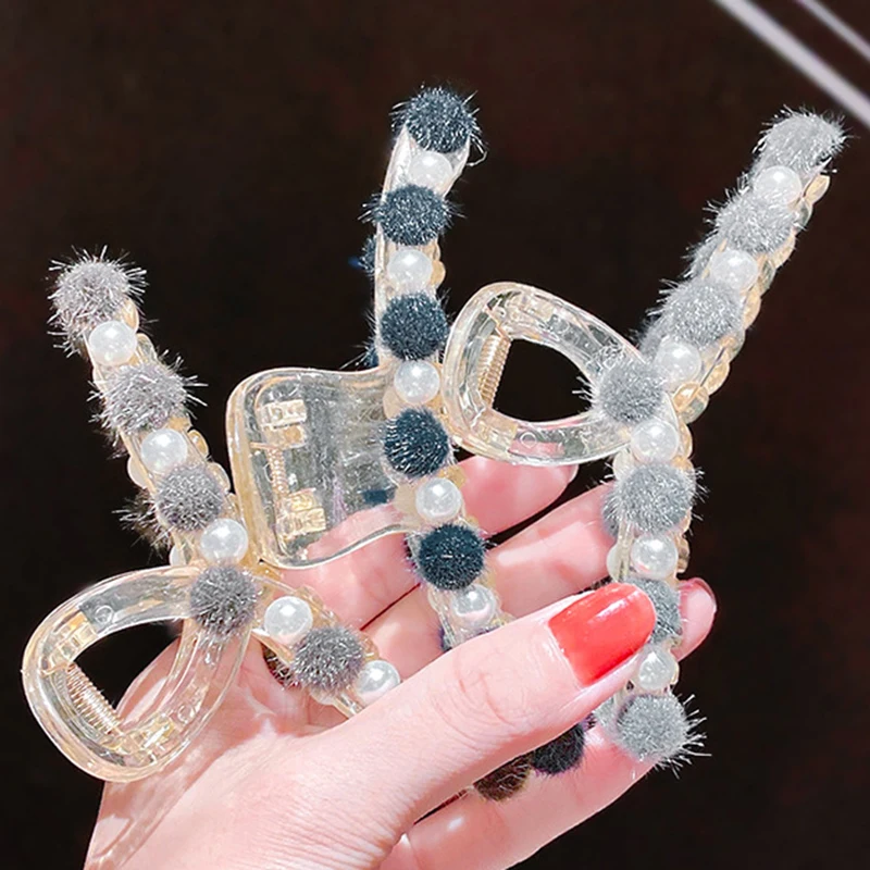 2021 New Fashion Pearls Acrylic Hair Claw Clips Makeup Hair Styling Barrettes For Women Hair Accessories Sweet Elegant
2021 New Fashion Pearls Acrylic Hair Claw Clips Makeup Hair Styling Barrettes For Women Hair Accessories Sweet Elegant