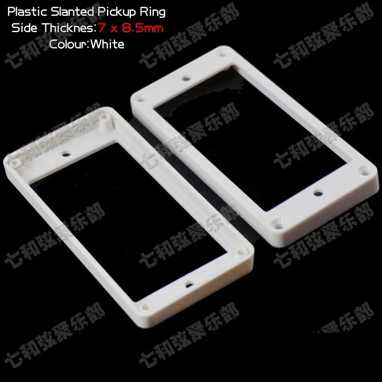 2 Pcs White 7mmx8.5mm Plastic Slanted Double Coil Electric Guitar Pickup Ring Humbucker Frame Mounting Ring
2 Pcs White 7mmx8.5mm Plastic Slanted Double Coil Electric Guitar Pickup Ring Humbucker Frame Mounting Ring