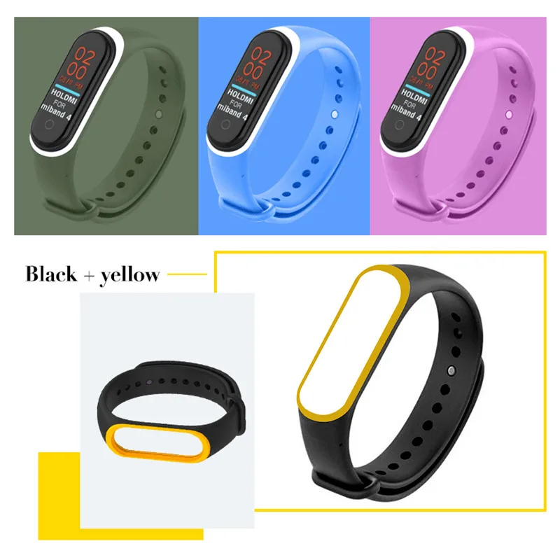 Сменный силиконовый браслет для Xiaomi Mi Band 4 5 шт. защитная пленка умного браслета