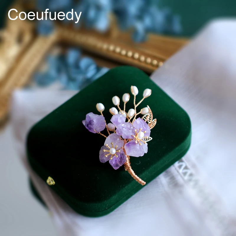 Handmade Creative Natural Amethyst Brooch Freshwater Pearl Brooches For Women Gift Party Brooch Fine Jewelry
Handmade Creative Natural Amethyst Brooch Freshwater Pearl Brooches For Women Gift Party Brooch Fine Jewelry