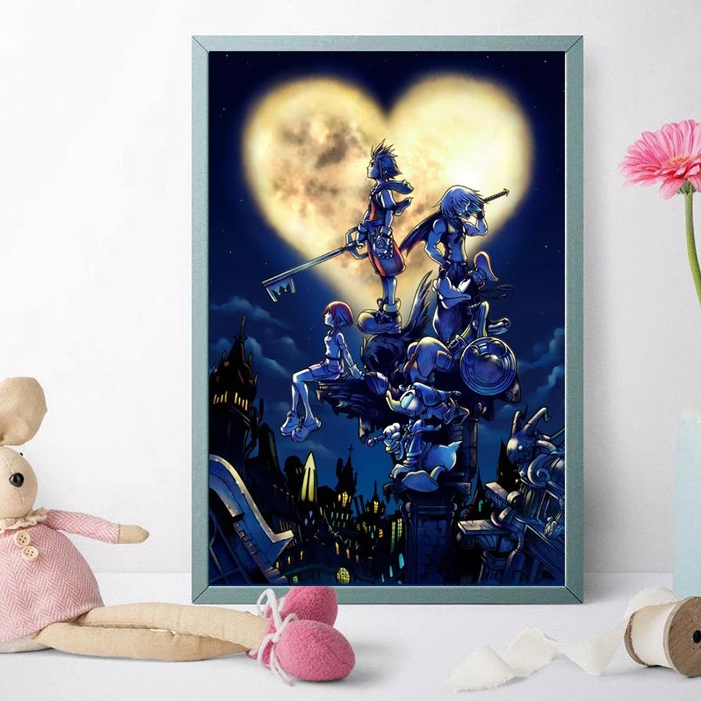 Popular Games Animation Movies Kingdom Hearts Posters and Prints Canvas Painting Wall Art Pictures Nordic Modern Home Decoration 
Popular Games Animation Movies Kingdom Hearts Posters and Prints Canvas Painting Wall Art Pictures Nordic Modern Home Decoration