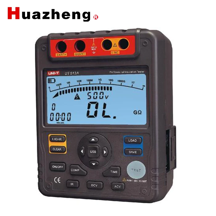 UT512 Digital Only Display Type and 100V-5000V Testing Voltage Insulation tester
UT512 Digital Only Display Type and 100V-5000V Testing Voltage Insulation tester