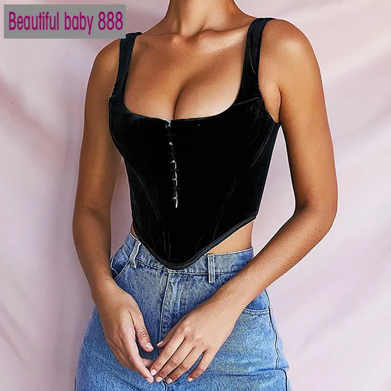 Meqeiss 2020 New Fashion Sexy Backless Zipper Party Tank Tops Vest Underwear Cute Bustier Tops Black Hooks Sleeveless Crop Tops
Meqeiss 2020 New Fashion Sexy Backless Zipper Party Tank Tops Vest Underwear Cute Bustier Tops Black Hooks Sleeveless Crop Tops