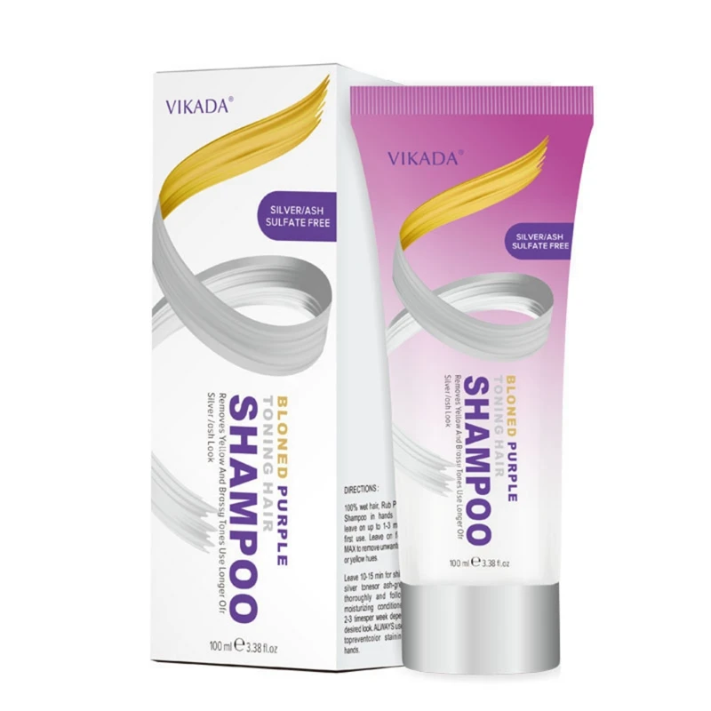 100ml New Professional Toning Hair Shampoo Remove Yellow Purple Toner To Silver Gray Blonde Bleached Hair Dye
100ml New Professional Toning Hair Shampoo Remove Yellow Purple Toner To Silver Gray Blonde Bleached Hair Dye