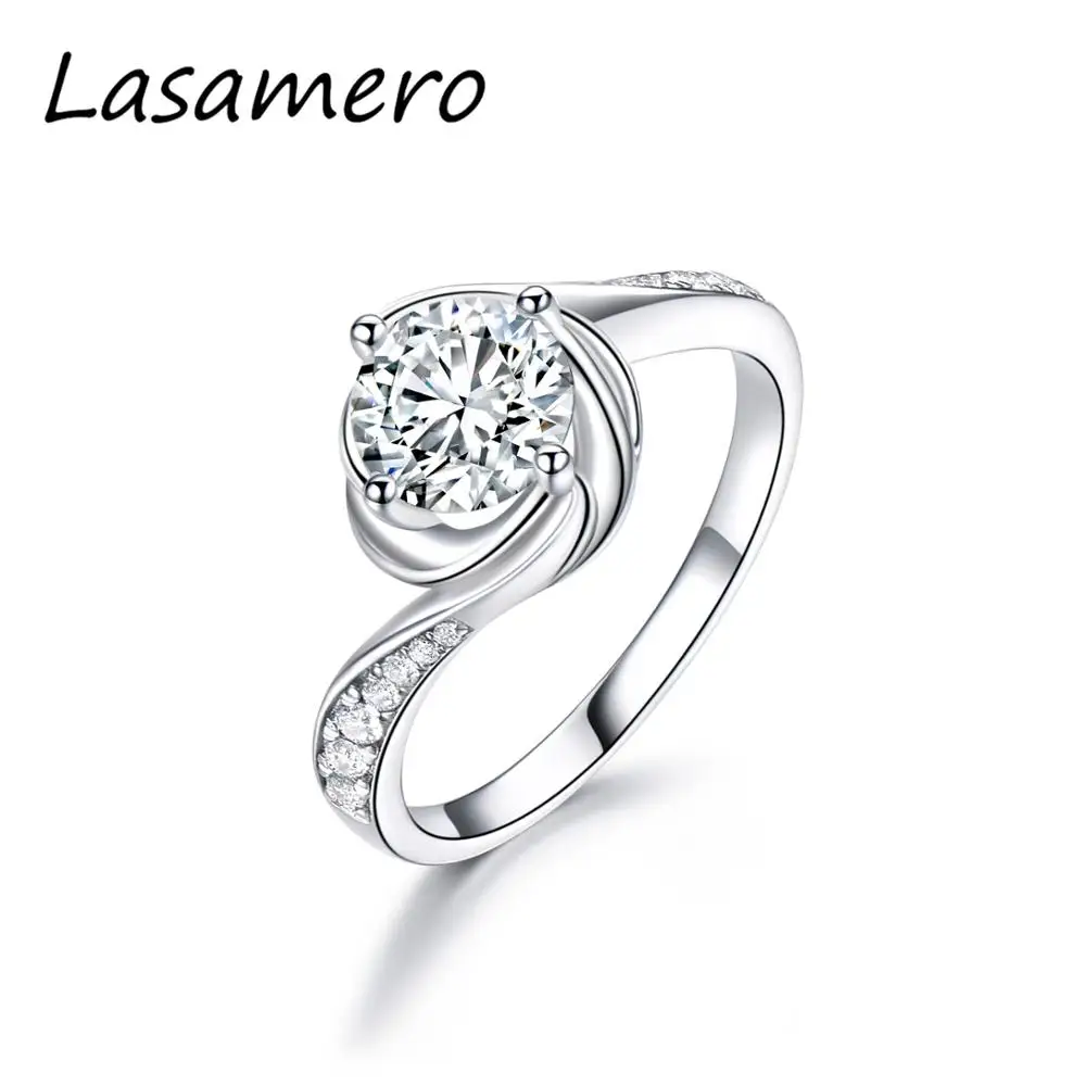 LASAMERO Floral Twist Half Eternity Ring 1.00CT Round Cut 6.5MM Moissanites Engagement Ring Solid 14K 585 Gold Anniversary Ring
LASAMERO Floral Twist Half Eternity Ring 1.00CT Round Cut 6.5MM Moissanites Engagement Ring Solid 14K 585 Gold Anniversary Ring