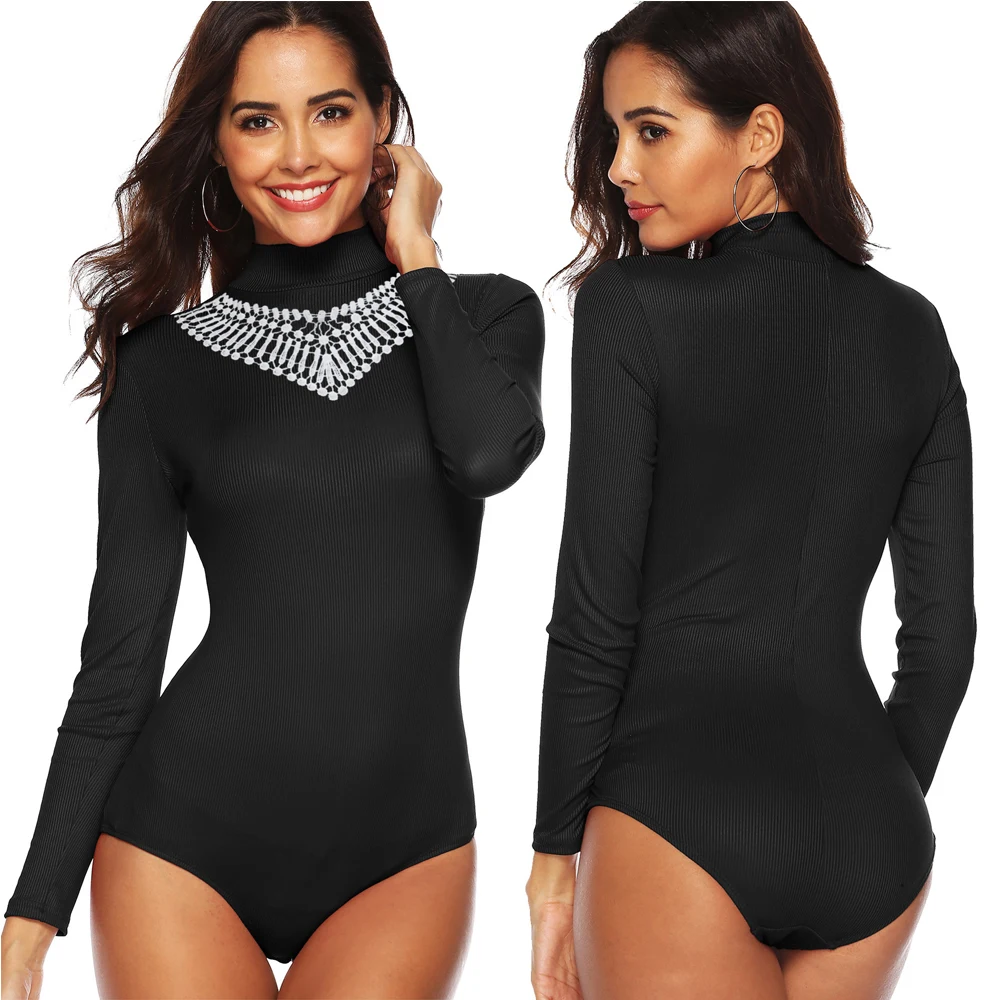 Wantmove 2020 new women bodysuit romper sexy high neck long sleeves lace stitching bodycon solid casual bodysuit WM1152
Wantmove 2020 new women bodysuit romper sexy high neck long sleeves lace stitching bodycon solid casual bodysuit WM1152