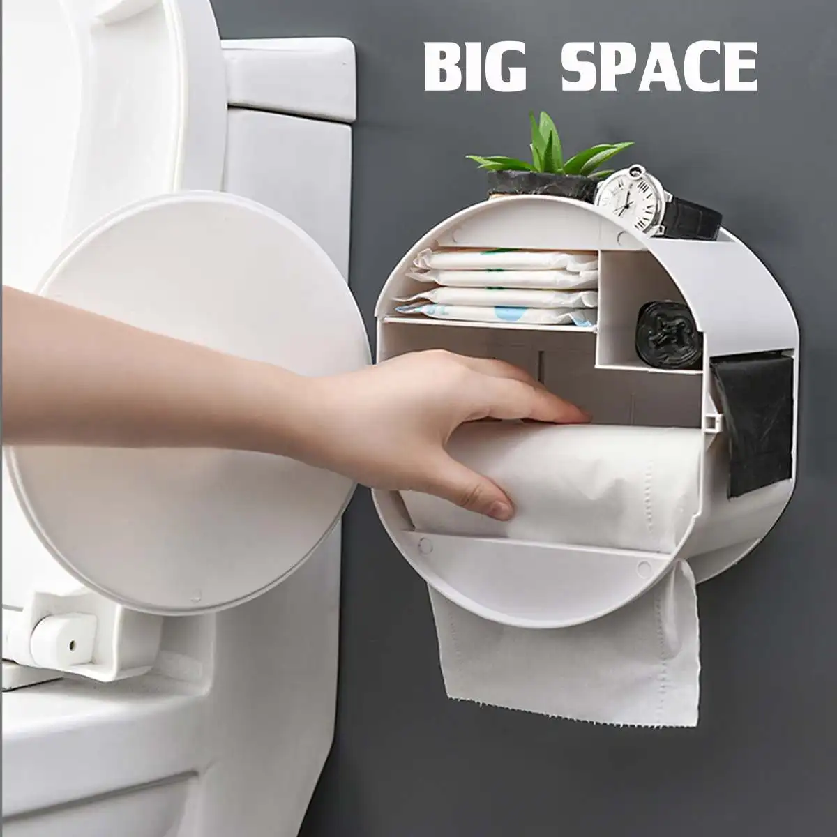 Wall Mounted Toilet Paper Holder Waterproof Tray Roll Tube for Toilet Paper Storage Box Tray Tissue Box Shelf Bathroom Product
Wall Mounted Toilet Paper Holder Waterproof Tray Roll Tube for Toilet Paper Storage Box Tray Tissue Box Shelf Bathroom Product
