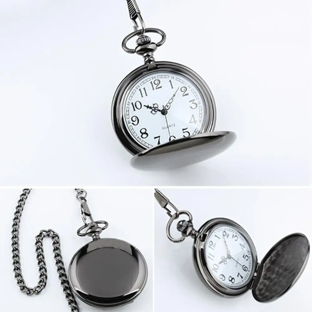 Men Retro Vintage Classic Pocket Watch Steampunk Smooth Surface Pendant Necklace Chain Alloy Roman Number Watches Gifts
Men Retro Vintage Classic Pocket Watch Steampunk Smooth Surface Pendant Necklace Chain Alloy Roman Number Watches Gifts
