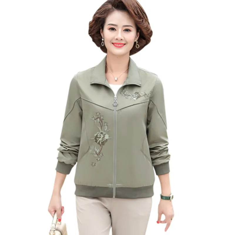 2021 new mother temperament short windbreaker middle aged women's spring and autumn wear top middle aged and old aged foreign
2021 new mother temperament short windbreaker middle aged women's spring and autumn wear top middle aged and old aged foreign