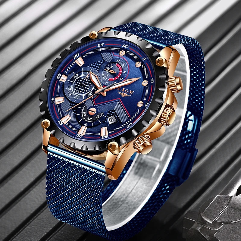 Часы наручные LIGE Мужские кварцевые, брендовые Роскошные водонепроницаемые ультратонкие с хронографом, с датой, 2019
Часы наручные LIGE Мужские кварцевые, брендовые Роскошные водонепроницаемые ультратонкие с хронографом, с датой, 2019