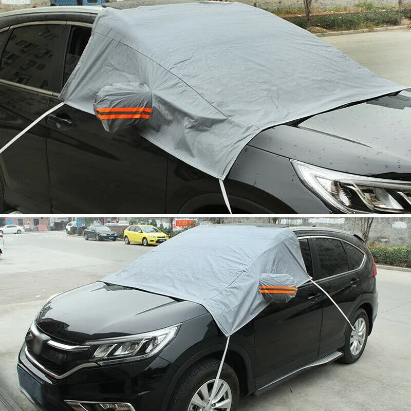 Gray Car Windshield Cover Sun Shade Protector Winter Snow Ice Rain Dust Frost Cover Universal Winter Snow Gear
Gray Car Windshield Cover Sun Shade Protector Winter Snow Ice Rain Dust Frost Cover Universal Winter Snow Gear