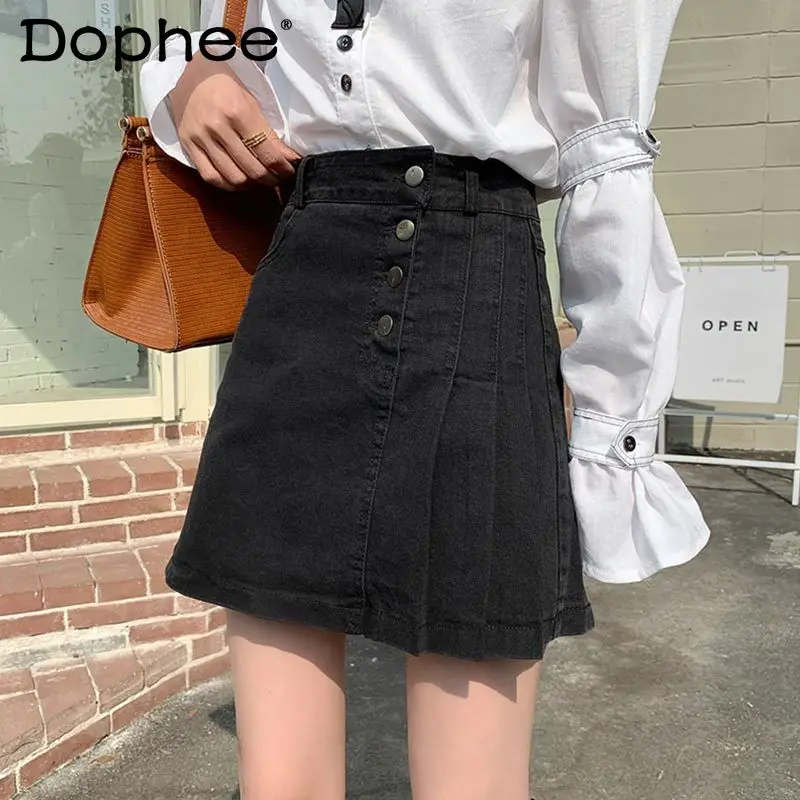 Женская Асимметричная джинсовая юбка, летняя новая трапециевидная юбка в стиле ретро с завышенной талией, облегающая плиссированная юбка, ...
Женская Асимметричная джинсовая юбка, летняя новая трапециевидная юбка в стиле ретро с завышенной талией, облегающая плиссированная юбка, ...