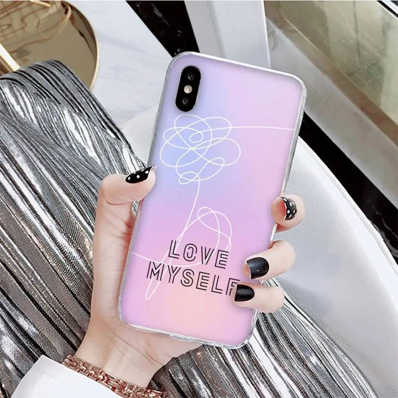 Love yourself Flower kpop Phone Case For iPhone X XS MAX 6 6s 7 7plus 8 8 Plus 5 5S se 2020 11 12pro max xr Funda cases
Love yourself Flower kpop Phone Case For iPhone X XS MAX 6 6s 7 7plus 8 8 Plus 5 5S se 2020 11 12pro max xr Funda cases