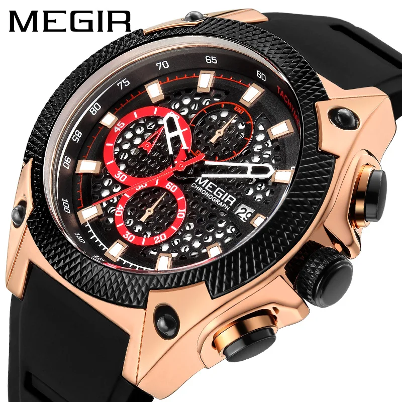 MEGIR 2021 Fashion New Luminous Men's Sports Waterproof Personality Business Quartz Silicone Watch Relogio Masculino 2127
MEGIR 2021 Fashion New Luminous Men's Sports Waterproof Personality Business Quartz Silicone Watch Relogio Masculino 2127