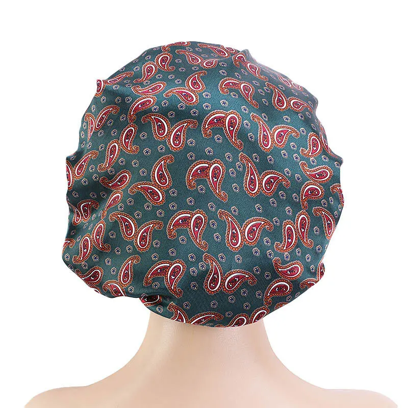 Womem Satin Floral Wide-brimmed Sleeping Hat Night Sleep Cap Hair Care Bonnet Nightcap For Women Men Unisex Cap bonnet
Womem Satin Floral Wide-brimmed Sleeping Hat Night Sleep Cap Hair Care Bonnet Nightcap For Women Men Unisex Cap bonnet