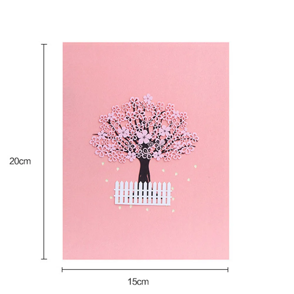 Blessing Love Wedding Gift Card DIY Pink Romantic Valentine's Day 3D Stereo Greeting Card Cherry Tree Paper Handmade Card Xmas
Blessing Love Wedding Gift Card DIY Pink Romantic Valentine's Day 3D Stereo Greeting Card Cherry Tree Paper Handmade Card Xmas