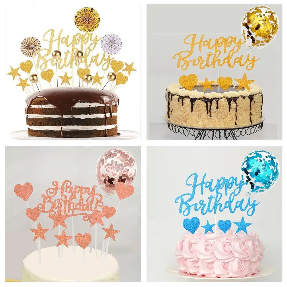 1Set Happy Birthday Cake Decoration Cake Toppers Flag Confetti Balloon Kids Birthday Party Boy Girl Baby Shower Wedding Decor
1Set Happy Birthday Cake Decoration Cake Toppers Flag Confetti Balloon Kids Birthday Party Boy Girl Baby Shower Wedding Decor