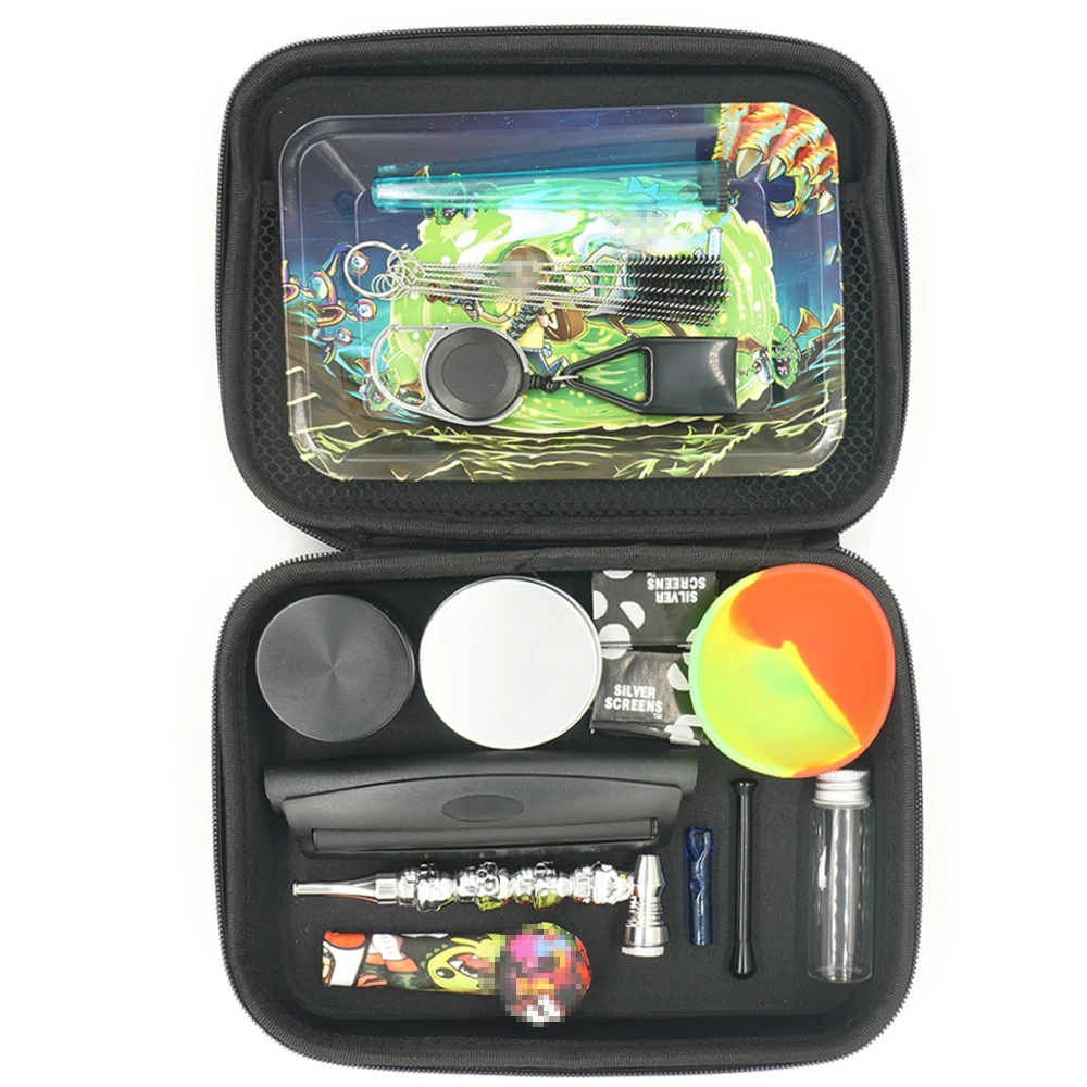 1Set Smoking Pipe Grinder With Rolling Paper Tray Tube Silicone Bowl Storage Box Snuff Lighter Leash Smoke Cigarette Accessories
1Set Smoking Pipe Grinder With Rolling Paper Tray Tube Silicone Bowl Storage Box Snuff Lighter Leash Smoke Cigarette Accessories