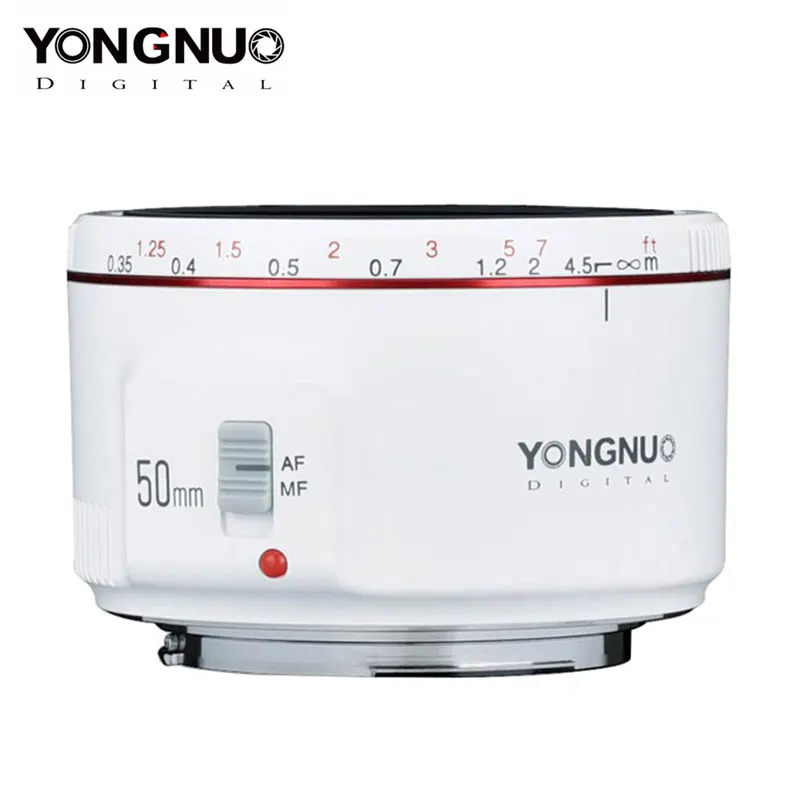 Объектив YONGNUO YN50mm F1.8 II для Canon EOS 70D 5D2 5D3 600D DSLR объектив с большой диафрагмой и
