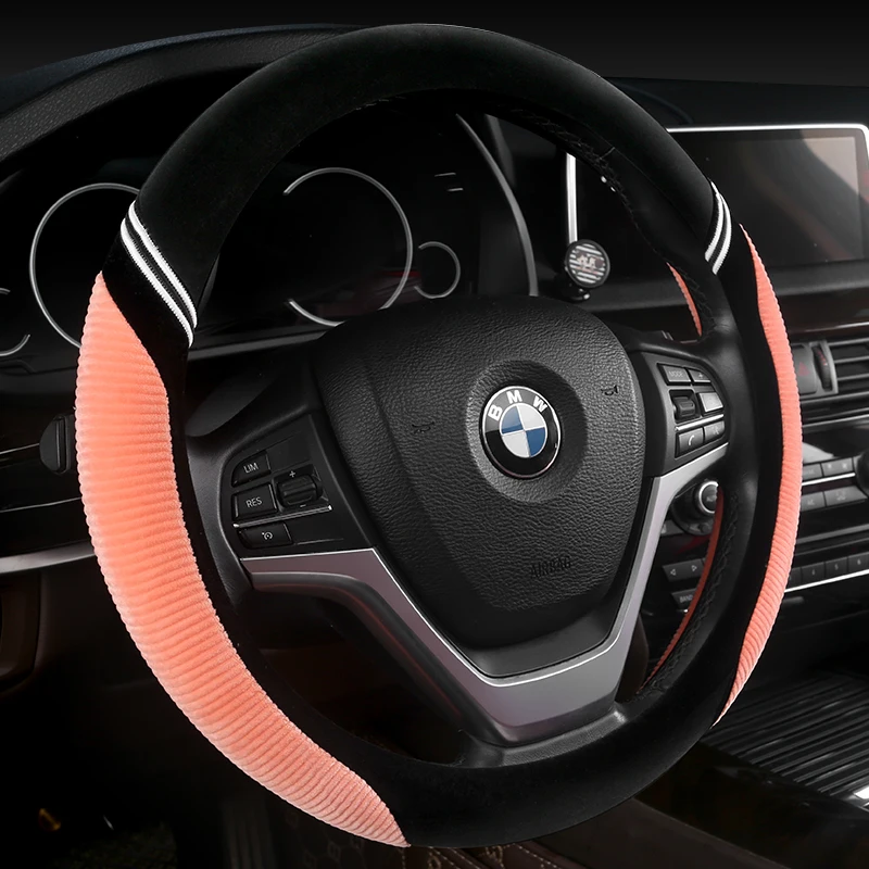 Universal Carr plush Steering-Wheel Covers Anti-slip Skidproof Durable 37-38CM/15" Dynamic Fibre Handmade Steering Wheel Cover
Universal Carr plush Steering-Wheel Covers Anti-slip Skidproof Durable 37-38CM/15" Dynamic Fibre Handmade Steering Wheel Cover