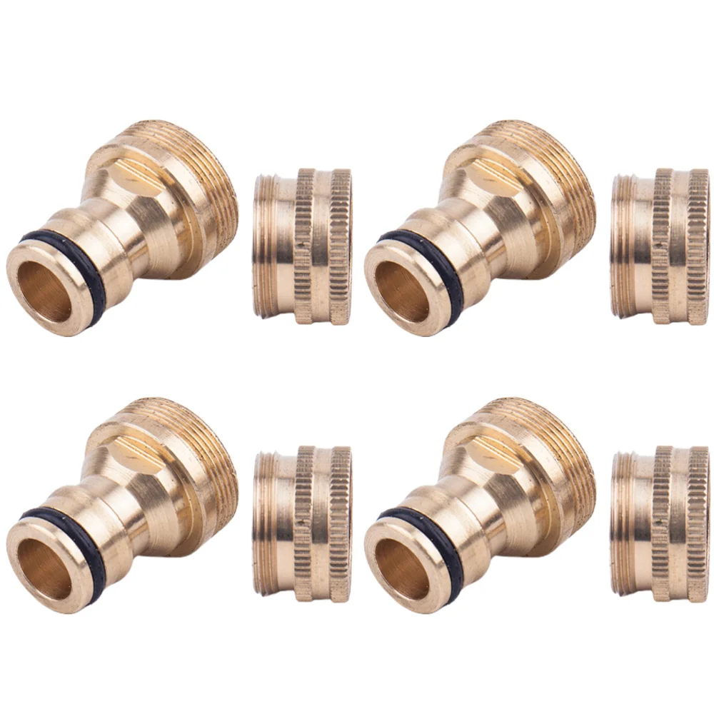 4 Sets Tap Connectors Adapter Garden Hose Quick Connector Copper Adapter (Basin Connector) 
4 Sets Tap Connectors Adapter Garden Hose Quick Connector Copper Adapter (Basin Connector)