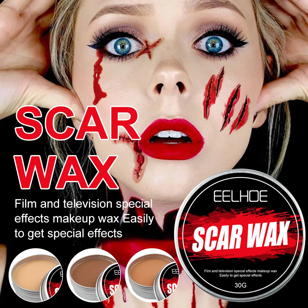 30g Scar Wound Skin Makeup Film Special Effects Halloween Fancy Dress Fake Wax Body Face Painting | Красота и здоровье