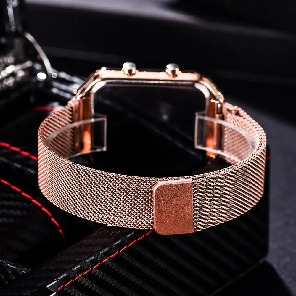 Luxury Watches 2020 Sport Digital Men's Women Watches LED Ladies Wristwatches Black Electronic Magnetic Watches Reloj Mujer
Luxury Watches 2020 Sport Digital Men's Women Watches LED Ladies Wristwatches Black Electronic Magnetic Watches Reloj Mujer
